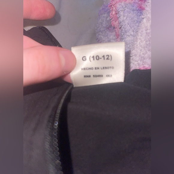 Black work out jacket size 10/12 - Picture 3 of 3